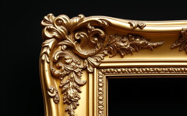 Cornice dorata barocca